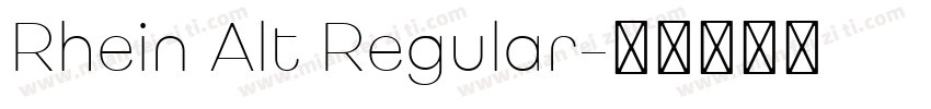 Rhein Alt Regular字体转换
